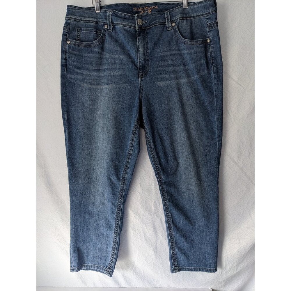 J. JILL Denim Women's High-Rise Straight Leg Dark Wash 5-pocket Jeans Size 18